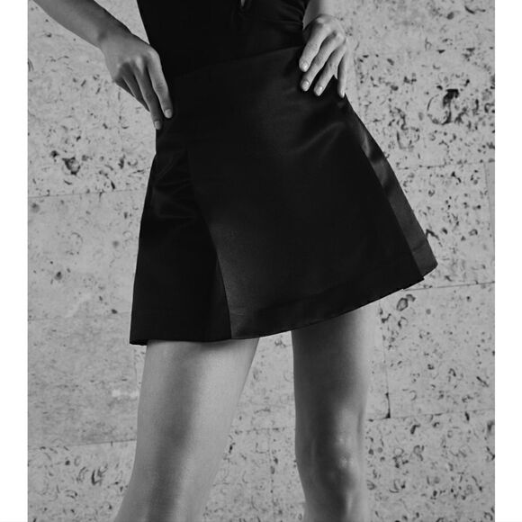 ZARA SATIN EFFECT SKORT NWT - Picture 3 of 5